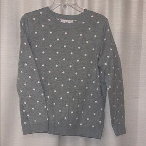 Gray Polka Dot Women's Sweater